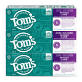 Tom's of Maine Whole Care Fluoride Natural Toothpaste, Peppermint, 85 mL, Wholecare Fluoride, 3 pack , Amazon Exclusive