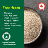 Organika Psyllium Seed Husk Whole- Excellent Source of Fibre, Aids in Digestion and Constipation- 454 G