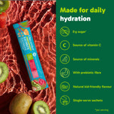 Organika Kids Electrolytes Powder Sticks - Sugar-Free Hydration + Immune support with 100% of daily Vitamin C, Minerals and Prebiotic Fibre | Strawberry Kiwi Flavour - 3.5g x 20 sachets