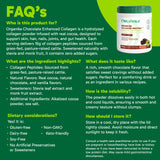 Organika Chocolate Enhanced Collagen Powder (Type 1 & 3) – 10g Per Serving for Hair, Skin, Nails & Joints – Canadian-Made, Grass-Fed, Non-GMO, 504g
