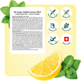 Ricola No Sugar Added Lemon Mint Herbal Cough Drops with Lemon Balm and Low Menthol for Everyday Throat and Voice Care - 18 Count - Throat Lozenges with No Sugar Added