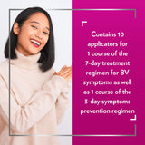 CanesBalance Bacterial Vaginosis Treatment and Prevention Gel - Treat And Prevent BV Symptoms, BV Treatment For Women, Relieves Vaginal Odor, Maintains Normal Vaginal pH, 10 Single-Use Applicators