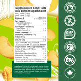 Organika Canadian-Made Electrolytes Powder with Vitamin C & Prebiotic Fibre - Sugar-Free Hydration Drink Mix - Peach Paradise - 20 Single-Serve Sachets x 3.5g