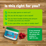 Organika Canadian-Made Electrolytes Powder with Vitamin C & Prebiotic Fibre - Sugar-Free Hydration Drink Mix - Wild Raspberry - 210 g - 60 servings