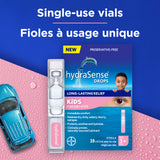 hydraSense Kids for Dry Eyes, Preservative-Free, Naturally Sourced Lubricant, 20 count Single Use Vials
