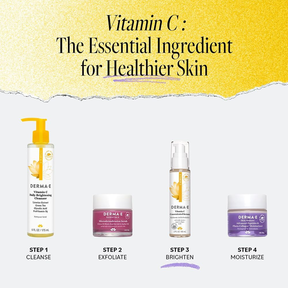Vitamin C Concentrated Serum with Hyaluronic Acid, Antioxidant Protection, Boots Hydration, Anti-Aging Properties, 2Oz, 1 Count