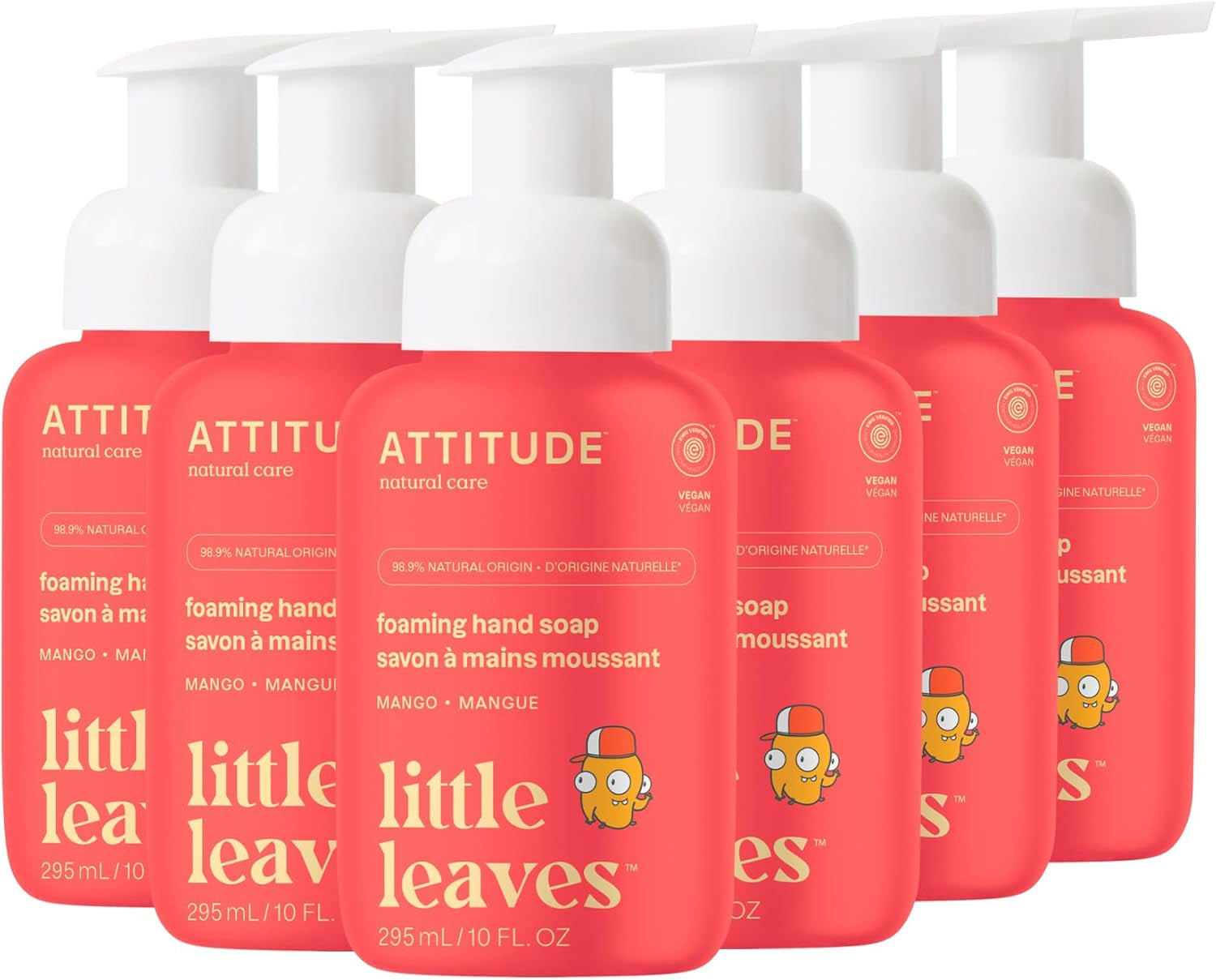 Foaming Hand Soap for Kids, Made in Canada, EWG Verified, Plant- and Mineral-Based Ingredients, Vegan and Cruelty-Free, Blueberry, 295 Ml