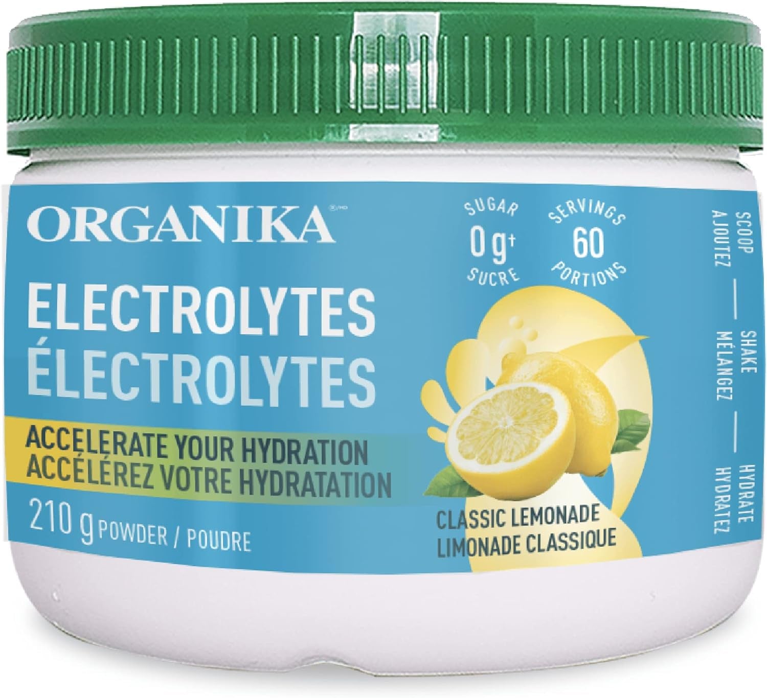 Canadian-Made Electrolytes Powder - Wild Raspberry - on the Go Sugar-Free Hydration and Electrolyte Replenishment with Prebiotics + 100% of Daily Vitamin C - 3.5G X 20 Sachets