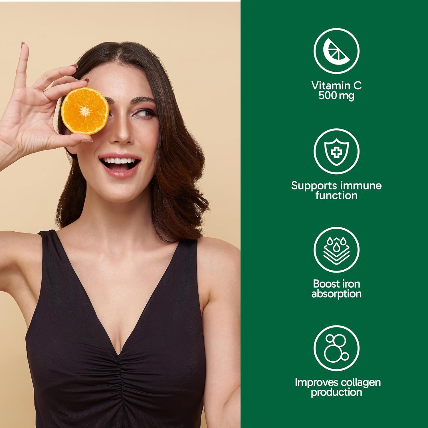 Canadian-Made Liposomal Vitamin C 500Mg- High Absoprtion for Superior Bioavailability, Immunity- 60Vcaps