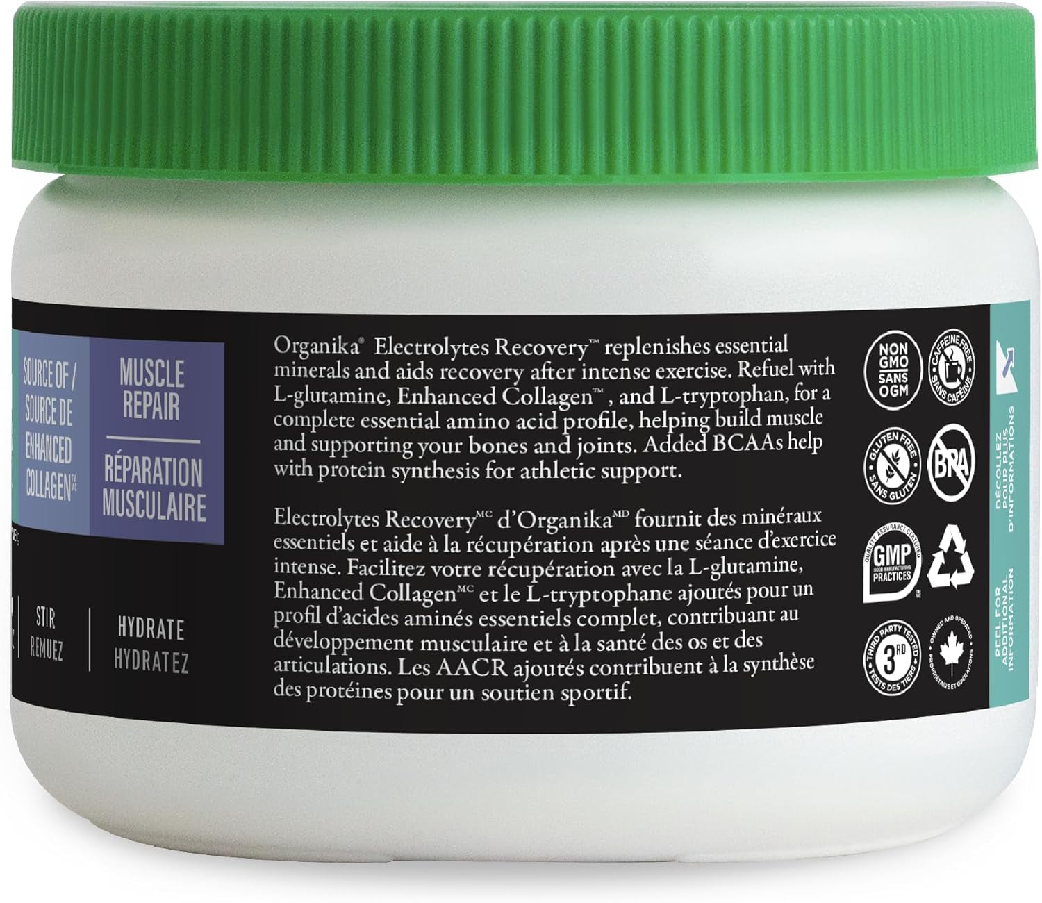 Electrolytes Recovery - Sugar Free Post-Workout Supplement with Bcaas and L-Glutamine - Berry Blast Flavour - 180G, 30 Servings