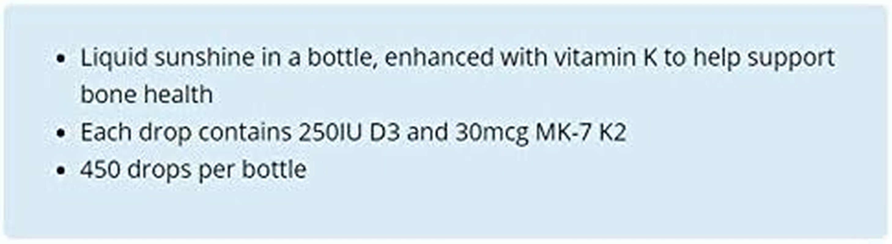 D3 & K2 Drops - MCT Base 15Ml- Liquid Vitamin D3 with K2 for Enhanced Absorption- Supports the Development and Maintenance of Bones and Teeth