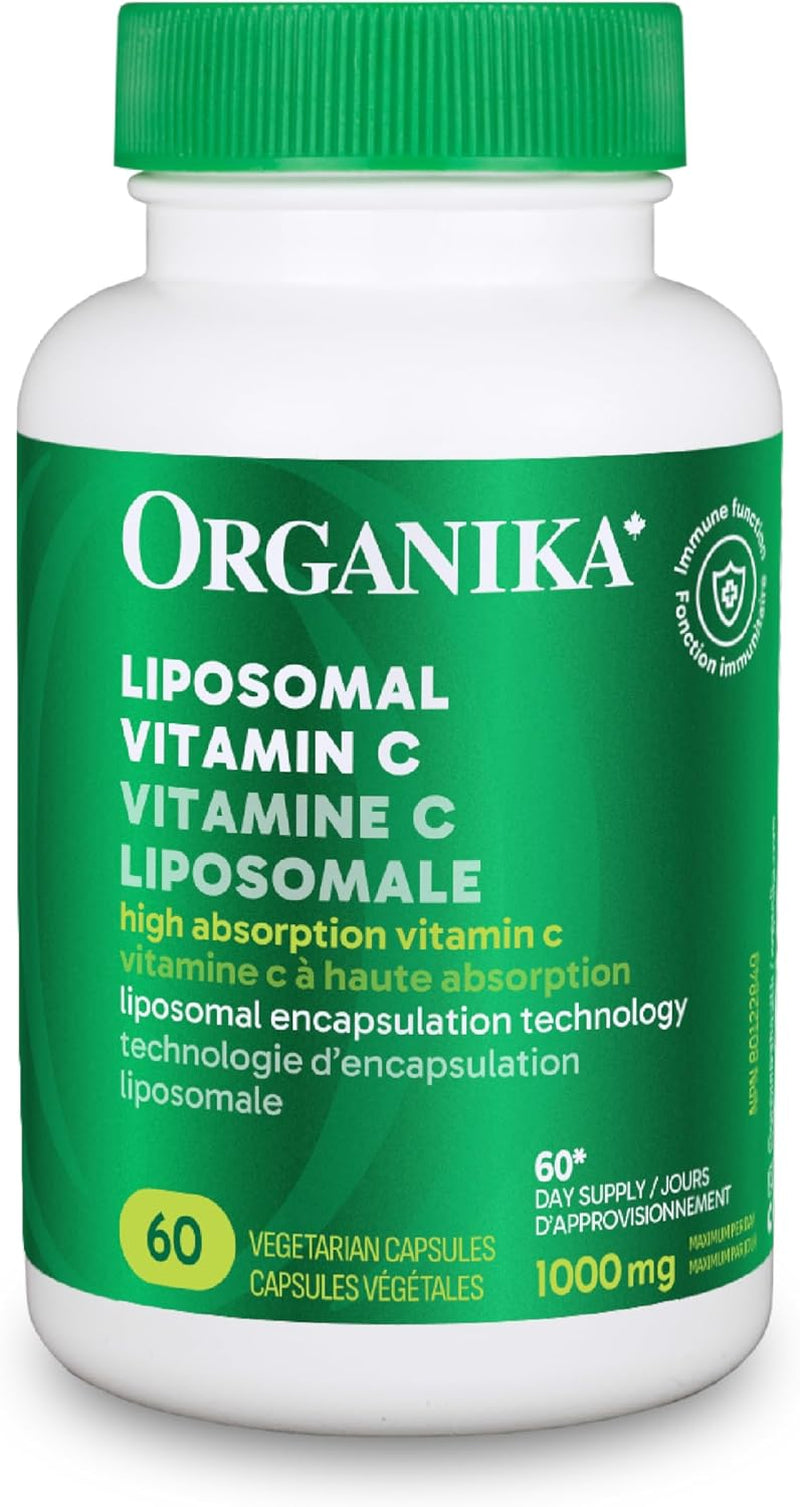 Canadian-Made Liposomal Vitamin C 500Mg- High Absoprtion for Superior Bioavailability, Immunity- 60Vcaps