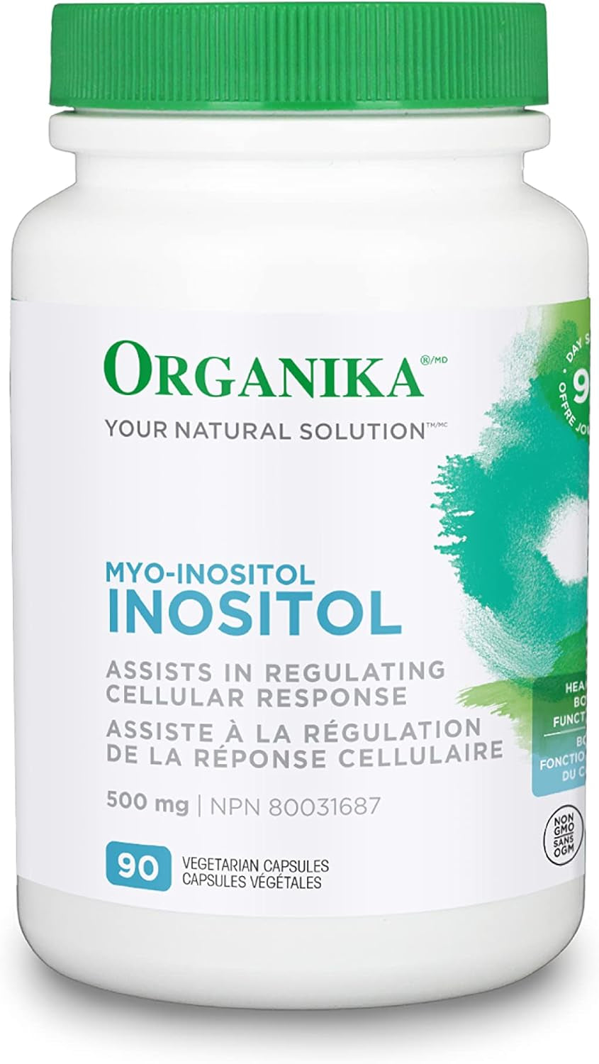 Canadian-Made Inositol (Myo-Inositol)- Cellular Response, Mood Balance, Insulin Support- 90Vcaps