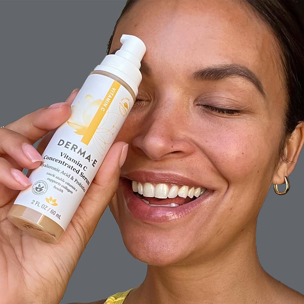 Vitamin C Concentrated Serum with Hyaluronic Acid, Antioxidant Protection, Boots Hydration, Anti-Aging Properties, 2Oz, 1 Count