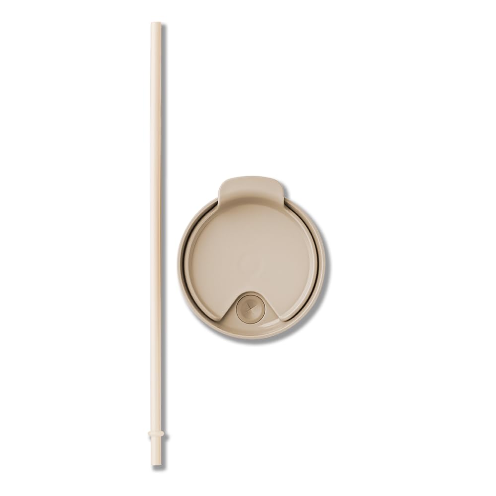 Tim Hortons 40oz Vanilla Stainless Steel Tumbler with Handle and Straw
