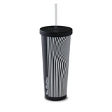Tim Hortons | 24 oz Black Stainless Steel Straw Tumbler