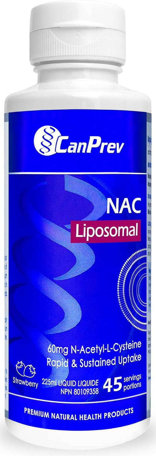 - Liposomal NAC Supplement N-Acetyl Cysteine, Strawberry Flavour 225Ml Liquid - Clear Mucus from Lung Health, Brain Health, Liver Health Formula, Antioxidant Support and Respiratory Health