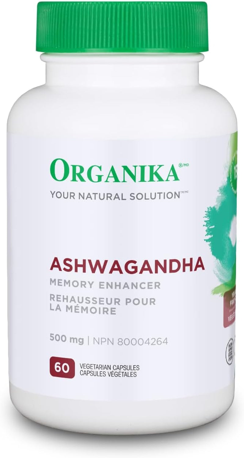 Canadian-Made Ashwagandha- Stress Relief, Sleep Aid, Mood Enhancement, Thyroid and Blood Sugar Balance- 60 Vcaps
