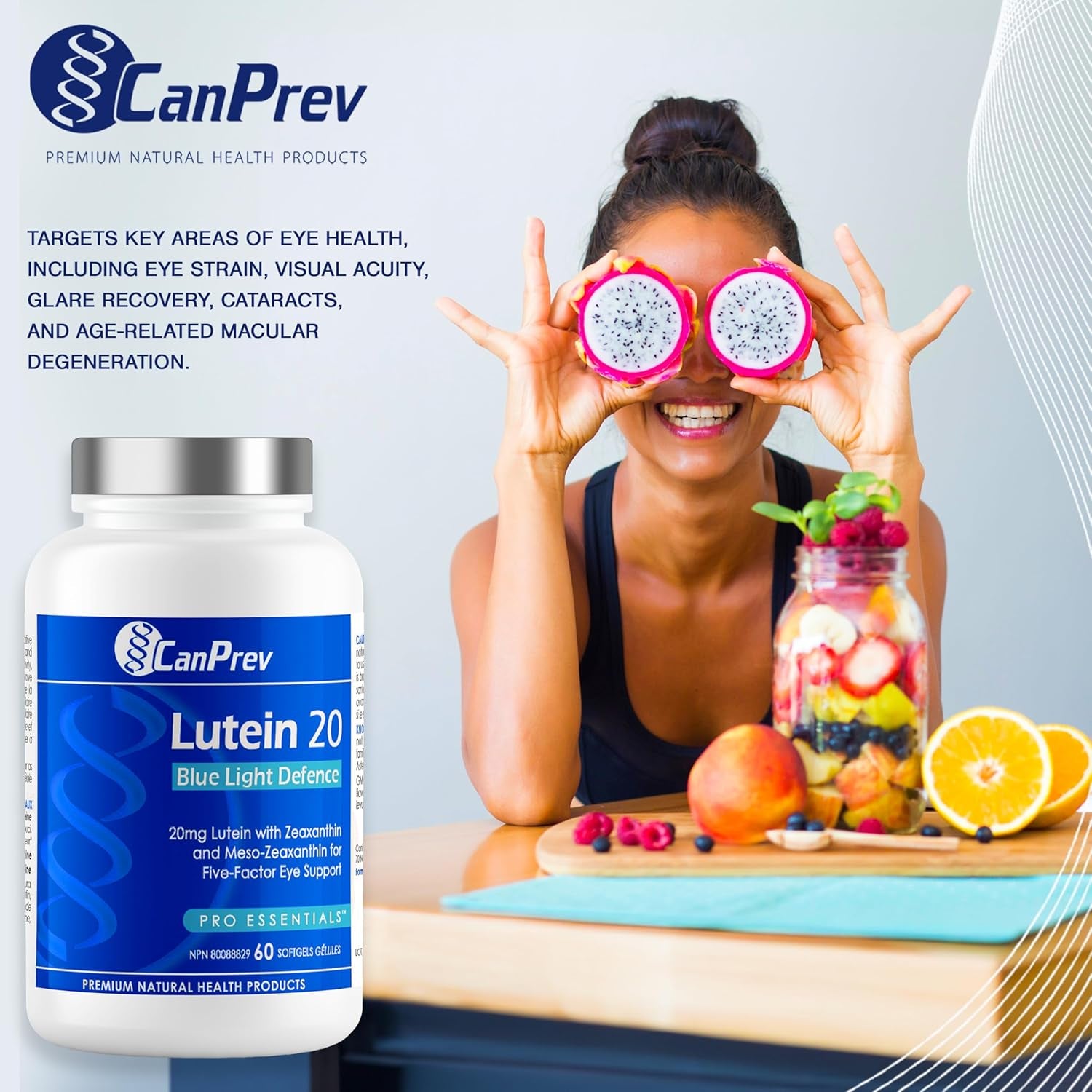 Lutein 20Mg, 60 Softgels - Blue Light Defence for Eyes - Eye Vitamins with Lutein and Zeaxanthin - Eye Care Supplement - Supports Vision - Eye Vitamins for Adults - Eye Supplements