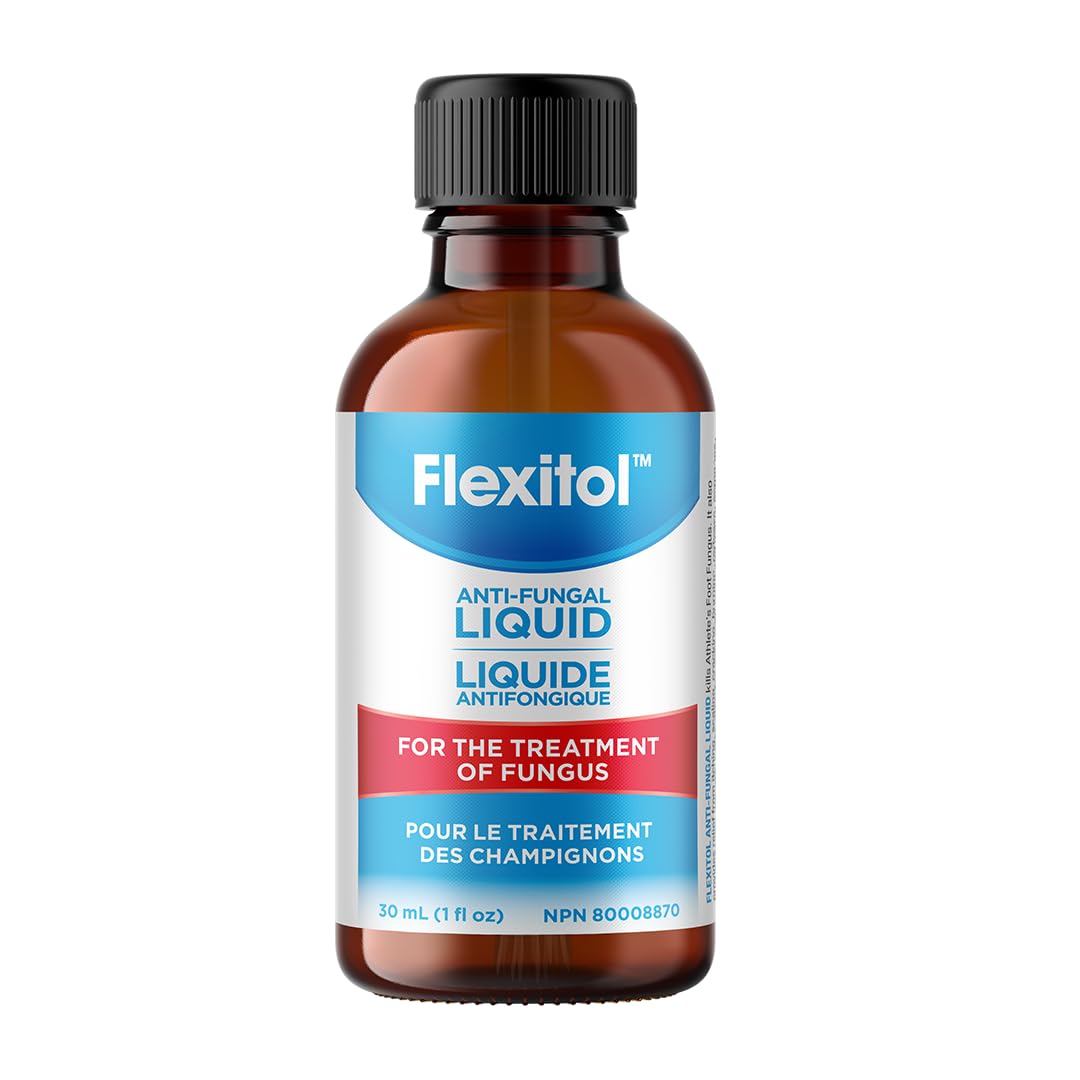 Flexitol Anti-Fungal Liquid - OTC Undecylenic Acid Treatment for Nail Fungus, Effective Over-the-Counter Cure for Toenail & Fingernail Fungal Infection (30ml)