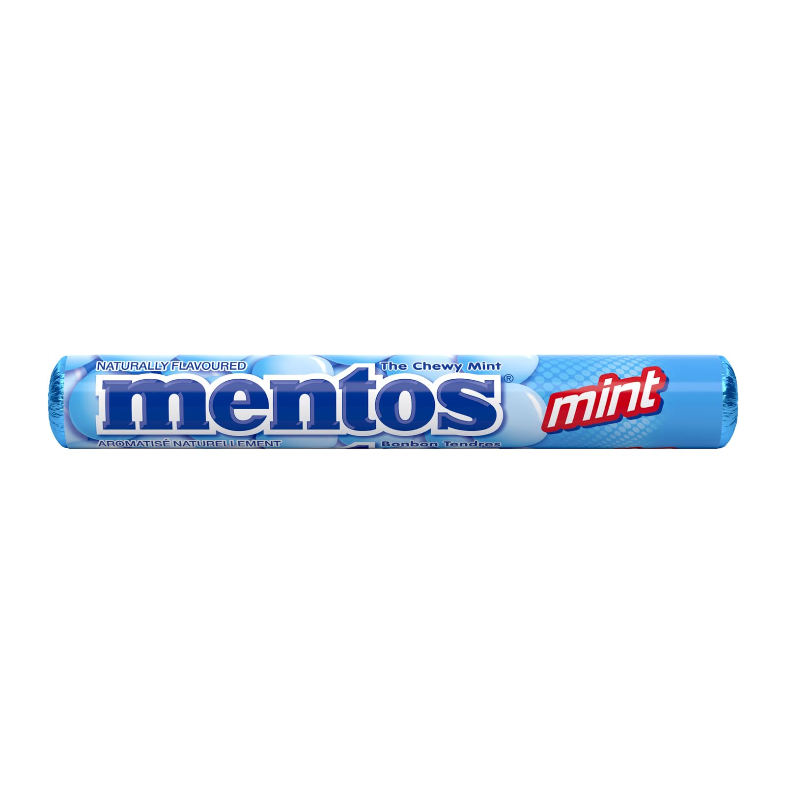 Mentos Chewy Mints, Mint - Pack of 4 Rolls (56 Pieces), 37g per roll