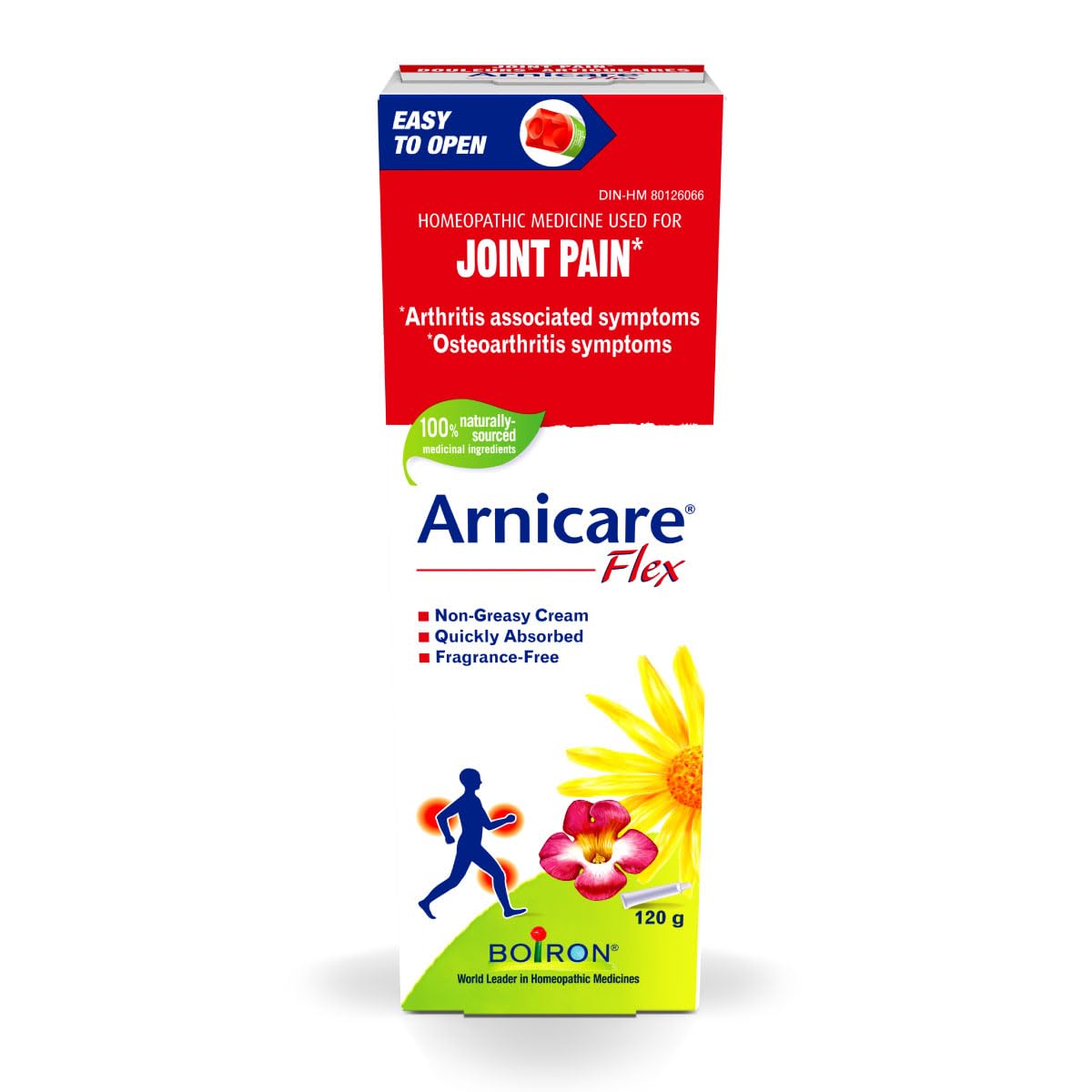 Boiron Arnicare Flex used for the relief of joint pain: arthritis associated symptoms - osteoarthritis symptoms - minor sprains and strains. Adults & children from 10 years old.