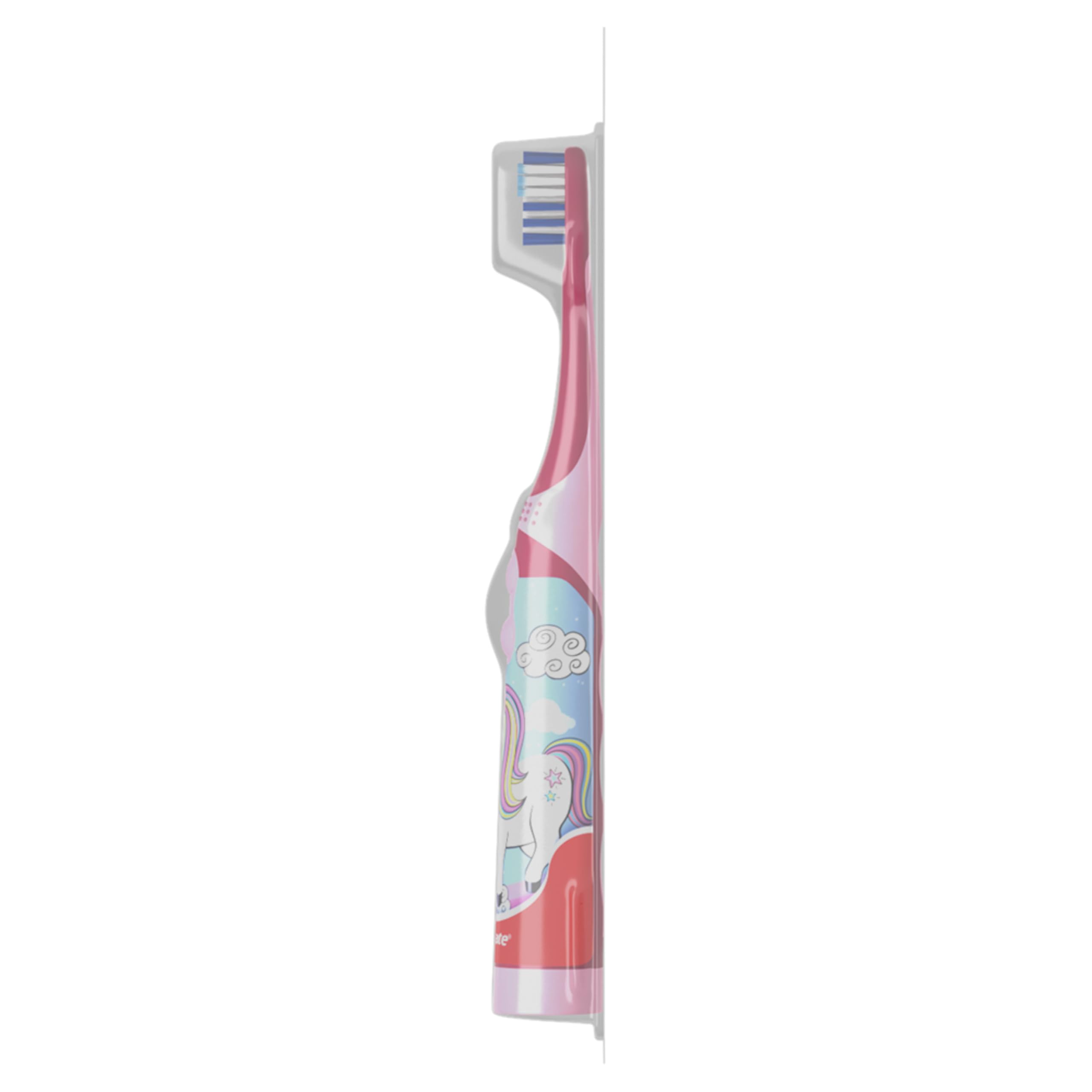 Colgate Battery Powered Kids Electric Toothbrush (pack Of 1), Ages 3+, Extra Soft Toothbrush, Fun Unicorn Design, Removes More Plaque, Slim, Easy-to-hold Handle, Cleans Cavity-causing Bacteria, Battery Included
