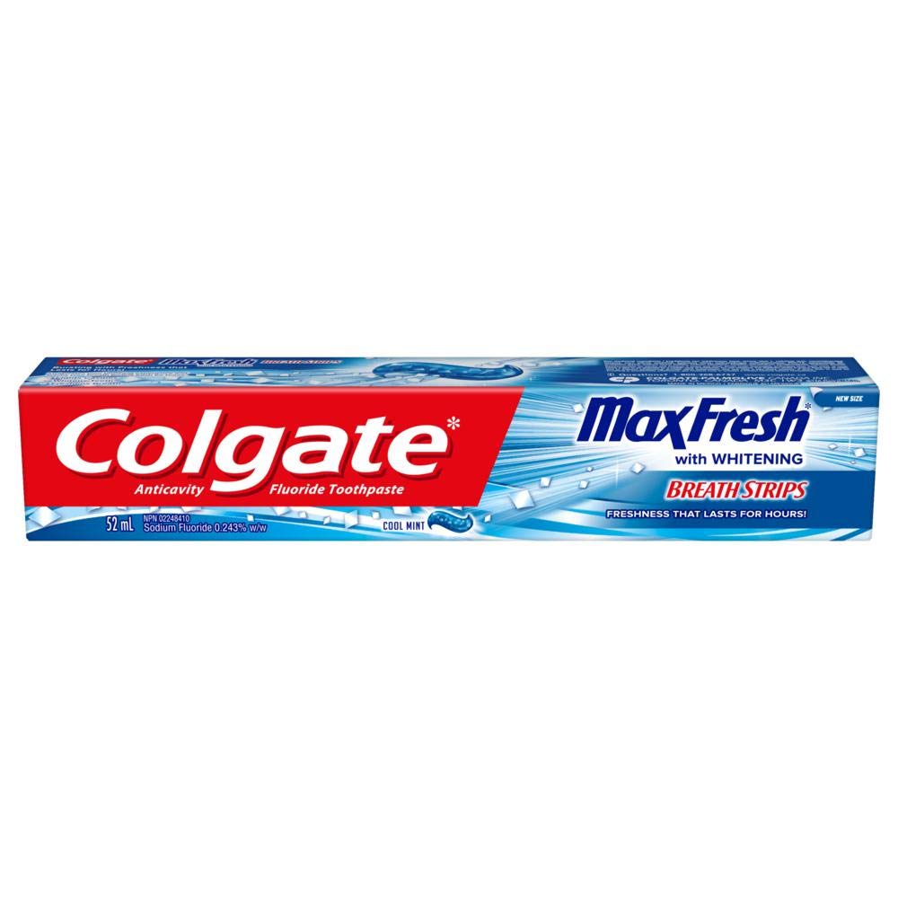Colgate MaxFresh Liquid Gel 2-in-1 Toothpaste and Mouthwash, Cool Mint, 52 Milliliters, 24 Count