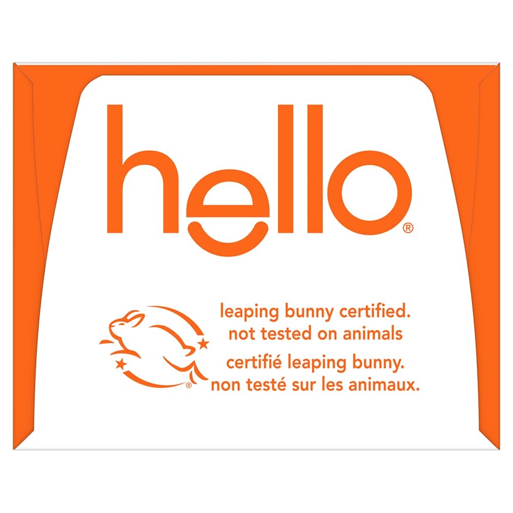 Hello Whitening Toothpaste with Fluoride Powered by Vitamin C, Teeth Whitening Toothpaste for Adults, Helps Freshen Breath and Removes Surface Stains, SLS Free, Natural Peppermint Flavor, 82mL Tube