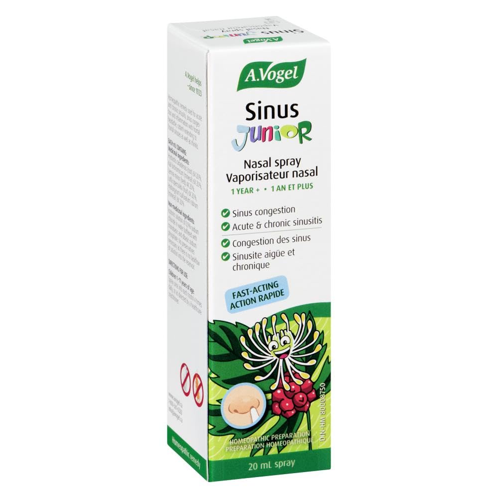 A.Vogel Sinus Junior Nasal Spray 20 ml - Natural Sinus Spray for Kids – Ages 1+