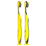 Colgate Kids Full Size Toothbrush (2 Pack) with Extra Soft Bristles, Cheek and Tongue Scraper, Batman Design, Suction Cup Base - Gentle for Children, Kids Toothbrush for Oral Care