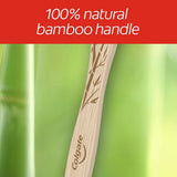 Colgate Bamboo Charcoal Full Size Toothbrush (1 Pack)- BPA Free, Floss-Tip, Charcoal Infused, Soft Bristle Toothbrush for Adults & Kids, Premium Eco-Friendly Oral Care