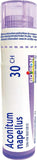 Boiron Aconitum napellus 30ch,Homeopathic Medicine. Each Tube Contains 4 g (Approximately 80 pellets)