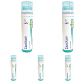 Boiron Causticum 6ch,Homeopathic medicine. Each tube contains 4 g (approximately 80 pellets) (Pack of 5)