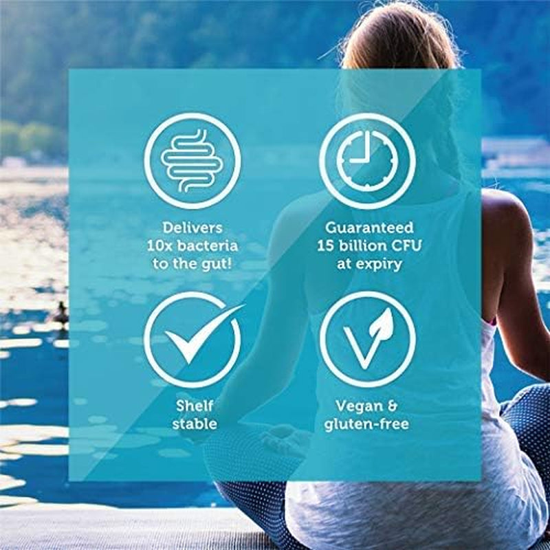 : Advanced Gut Health Probiotic for Daily Digestive Support with 15 Billion Cfus & 15 Diverse and Balanced Strains - Vegan, Non-Gmo, Dairy, Soy & Gluten-Free – 30 Capsules