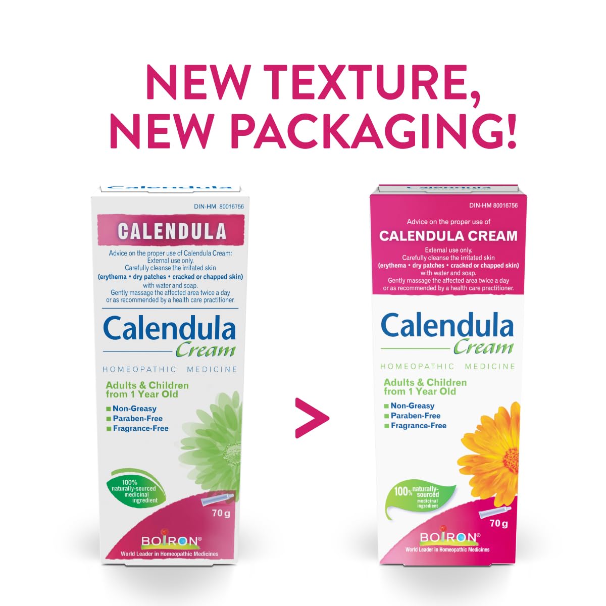 Boiron Calendula Cream for First Aid, Topical Cream for Irritated Skin, Non-Greasy, Paraben-Free, Fragrance-Free, 70g