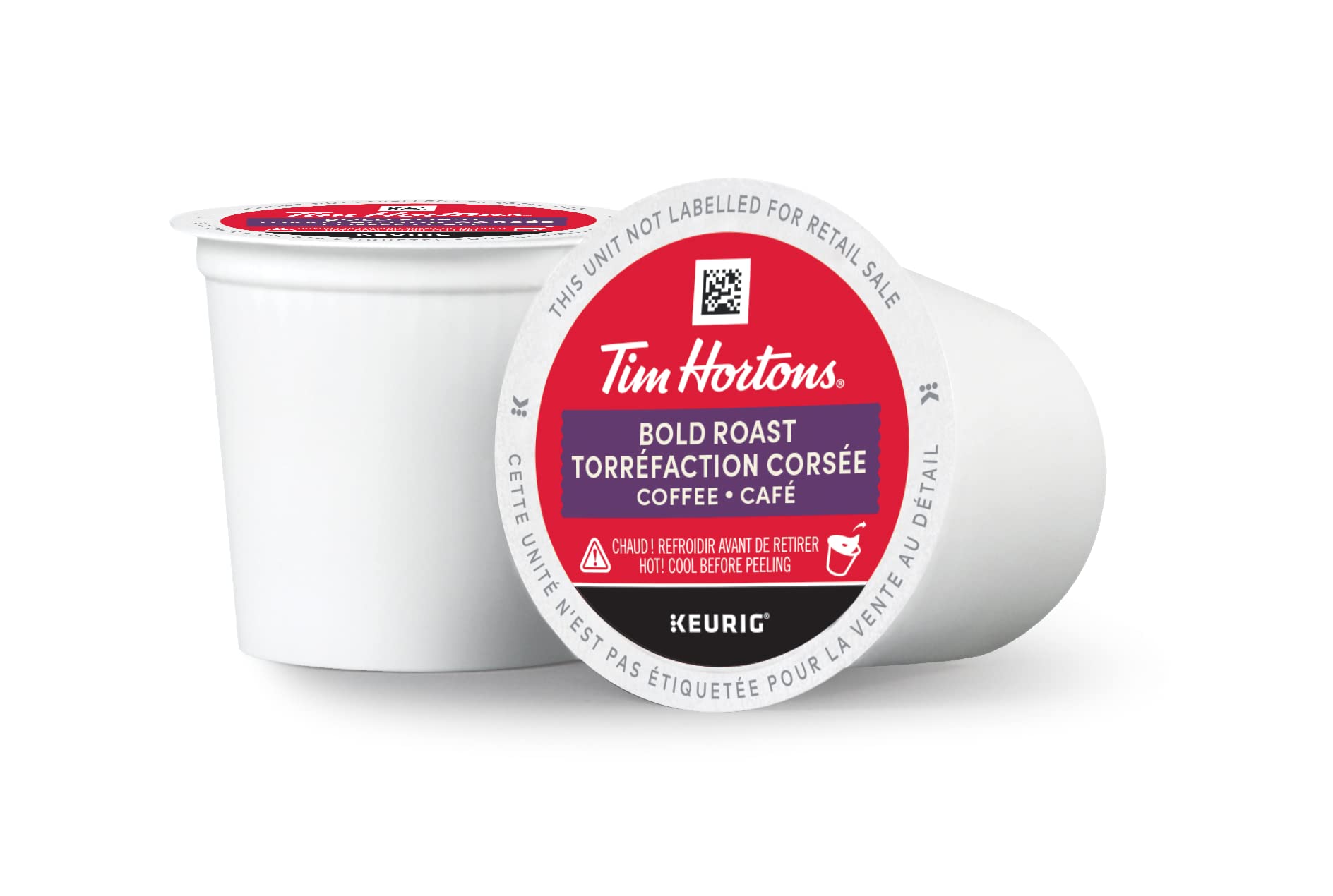 Tim Hortons Bold Roast Coffee, Single Serve Keurig K-Cup Pods, Dark Roast, 12 Count