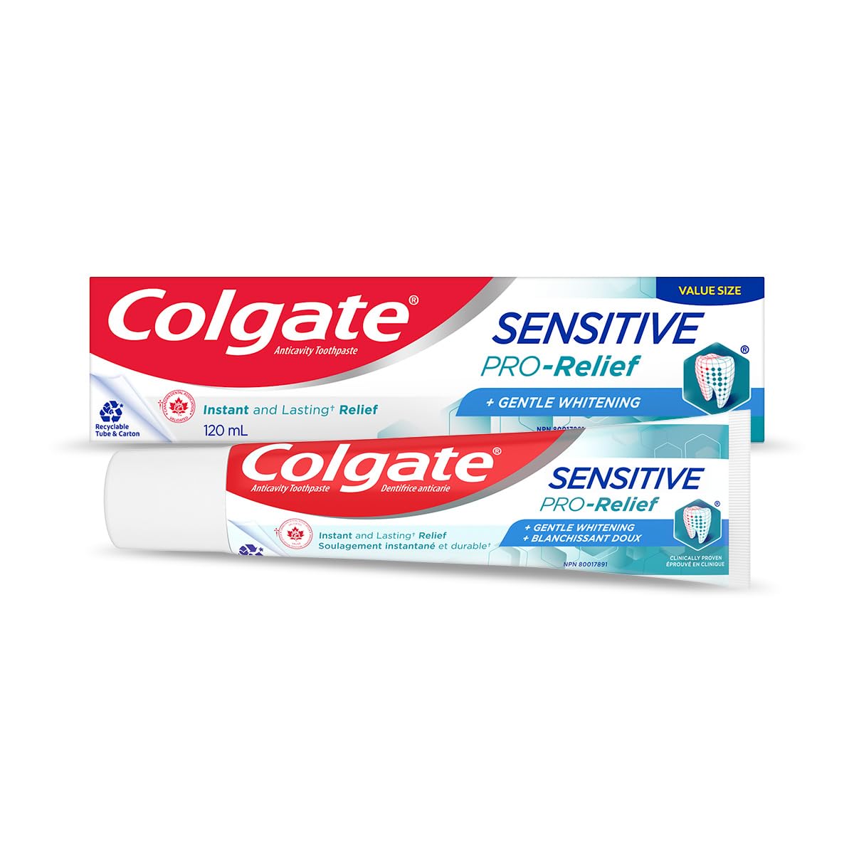 Colgate Sensitive Pro-Relief Gentle Whitening Toothpaste, 120 Milliliters