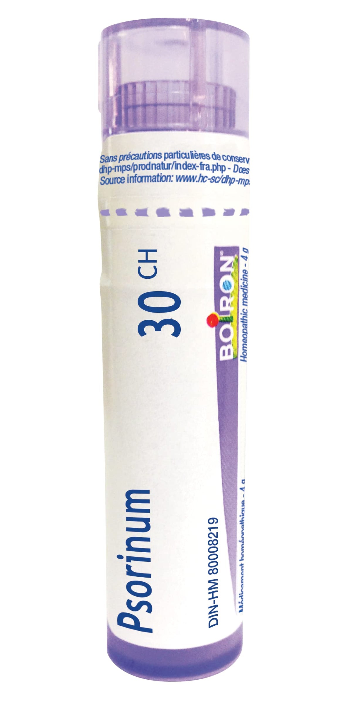 Boiron Psorinum 30ch,Homeopathic medicine. Each tube contains 4 g (approximately 80 pellets)