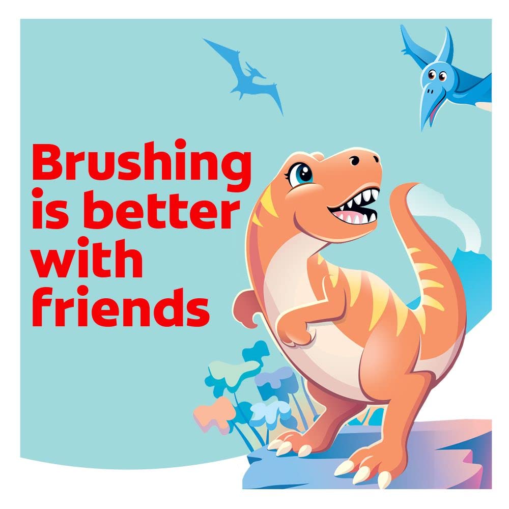 Colgate Kids Dinosaur Battery Toothbrush, Ages 3+, Extra Soft