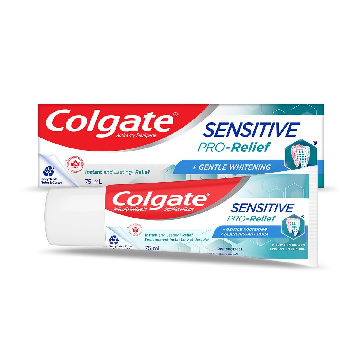 Colgate Sensitive Pro-Relief Gentle Whitening Toothpaste, 75 Milliliters