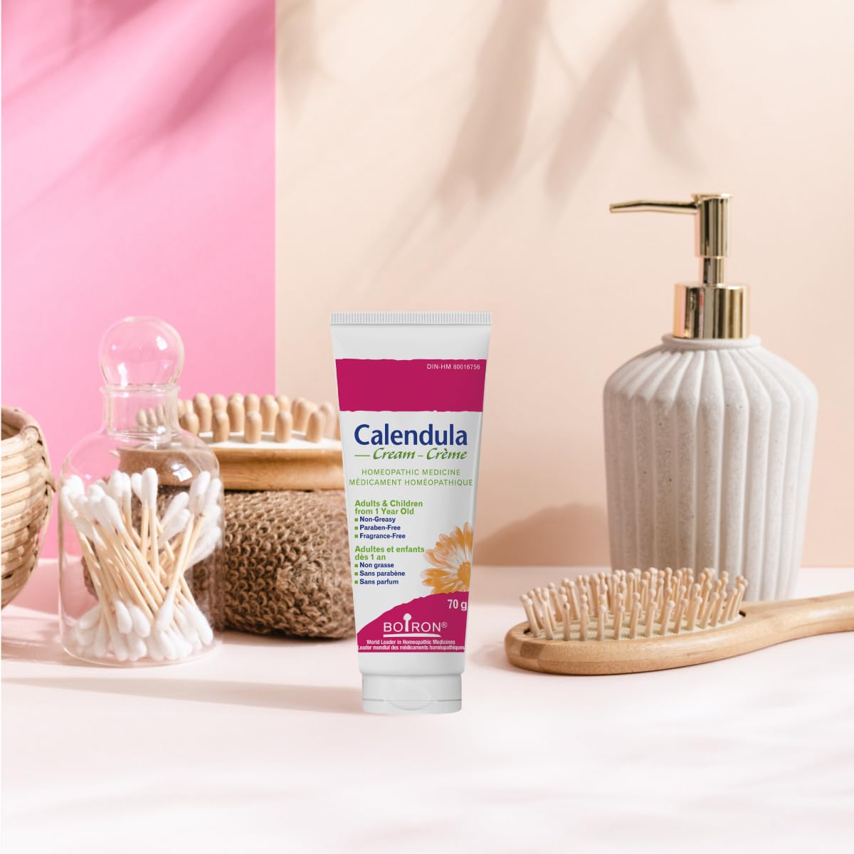 Boiron Calendula Cream for First Aid, Topical Cream for Irritated Skin, Non-Greasy, Paraben-Free, Fragrance-Free, 70g
