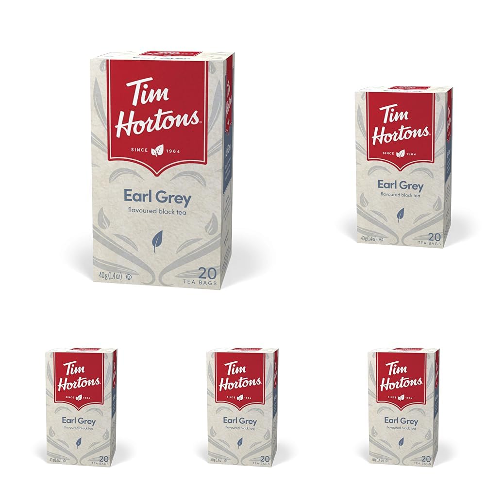 Tim Hortons Earl Grey Tea Bags, 20 Count (Pack of 5)