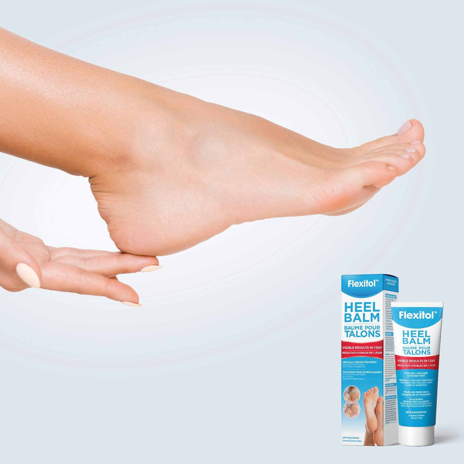 Flexitol Heel Balm – Best Foot Cream, Urea-Based Moisturizing, Intensive Hydration, Soothing & Exfoliating (28g)