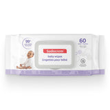Sudocrem Pure Water Wipes 60 Count - Unscented, Hypoallergenic, Plant-Based Baby Wipes, 99% Water - Extra Strong and Ultra Soft