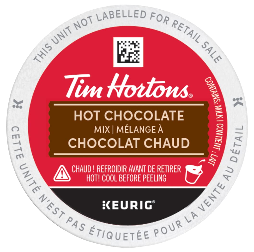 Tim Hortons Hot Chocolate, Recyclable Single Serve Keurig K-Cup Pods, 20 Count (Pack of 1)