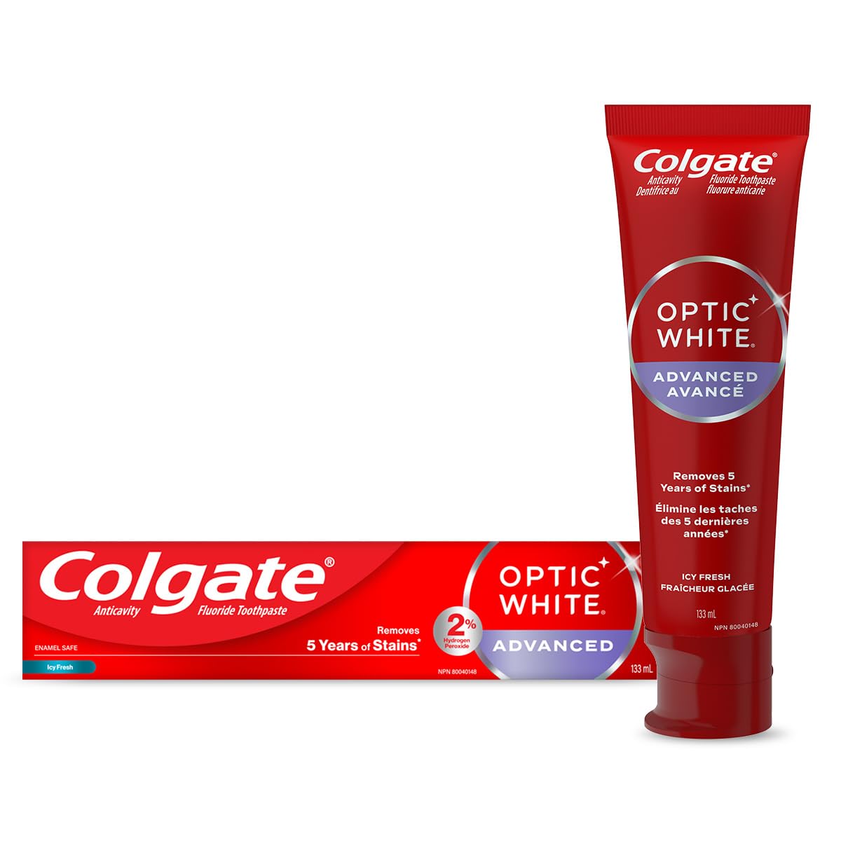 Colgate Optic White Advanced Stain Prevention Toothpaste, 133 ml (Pack of 1)