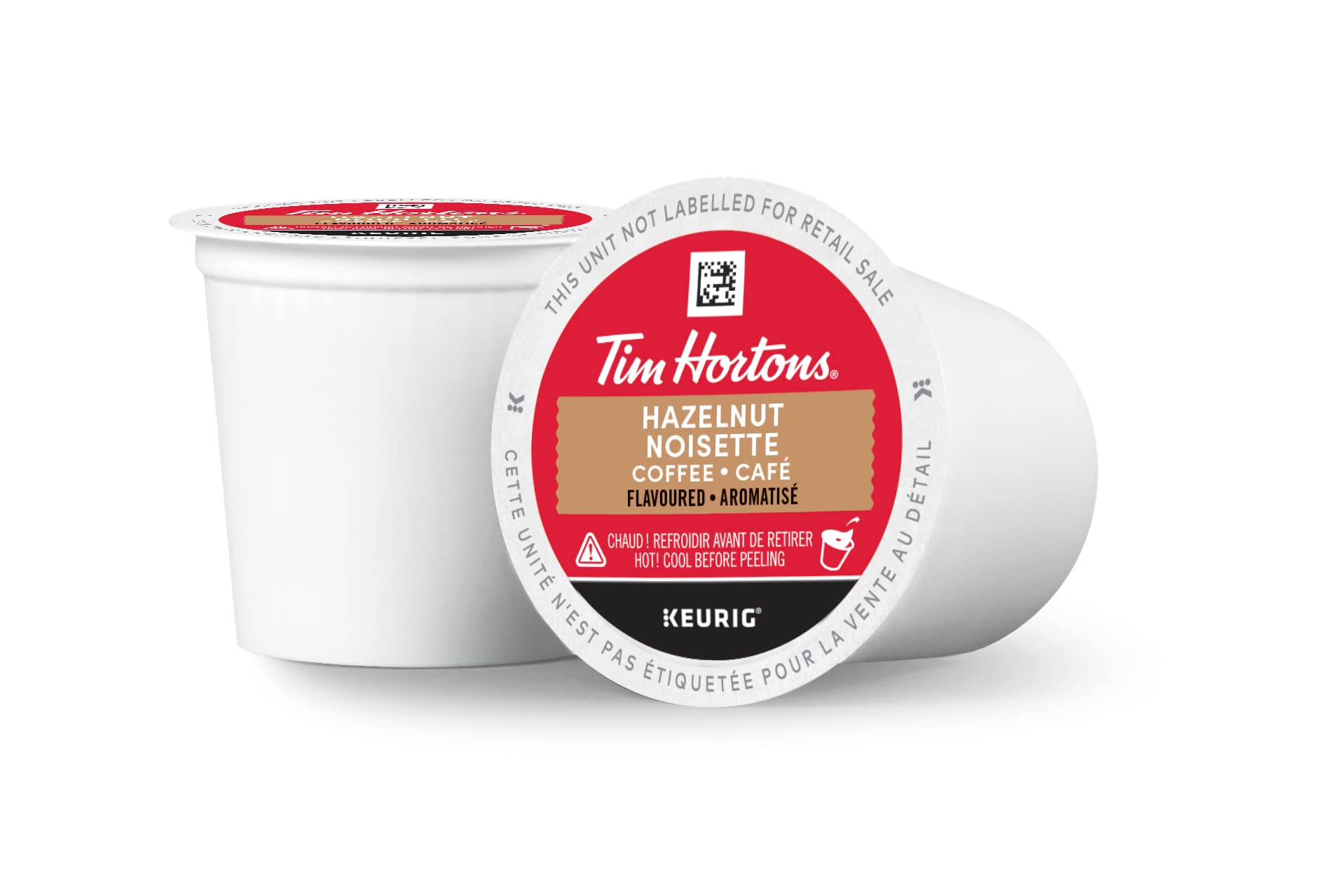 Tim Hortons Hazelnut Flavoured Coffee, Single Serve Keurig K-Cup Pods, Medium Roast, 12 Count