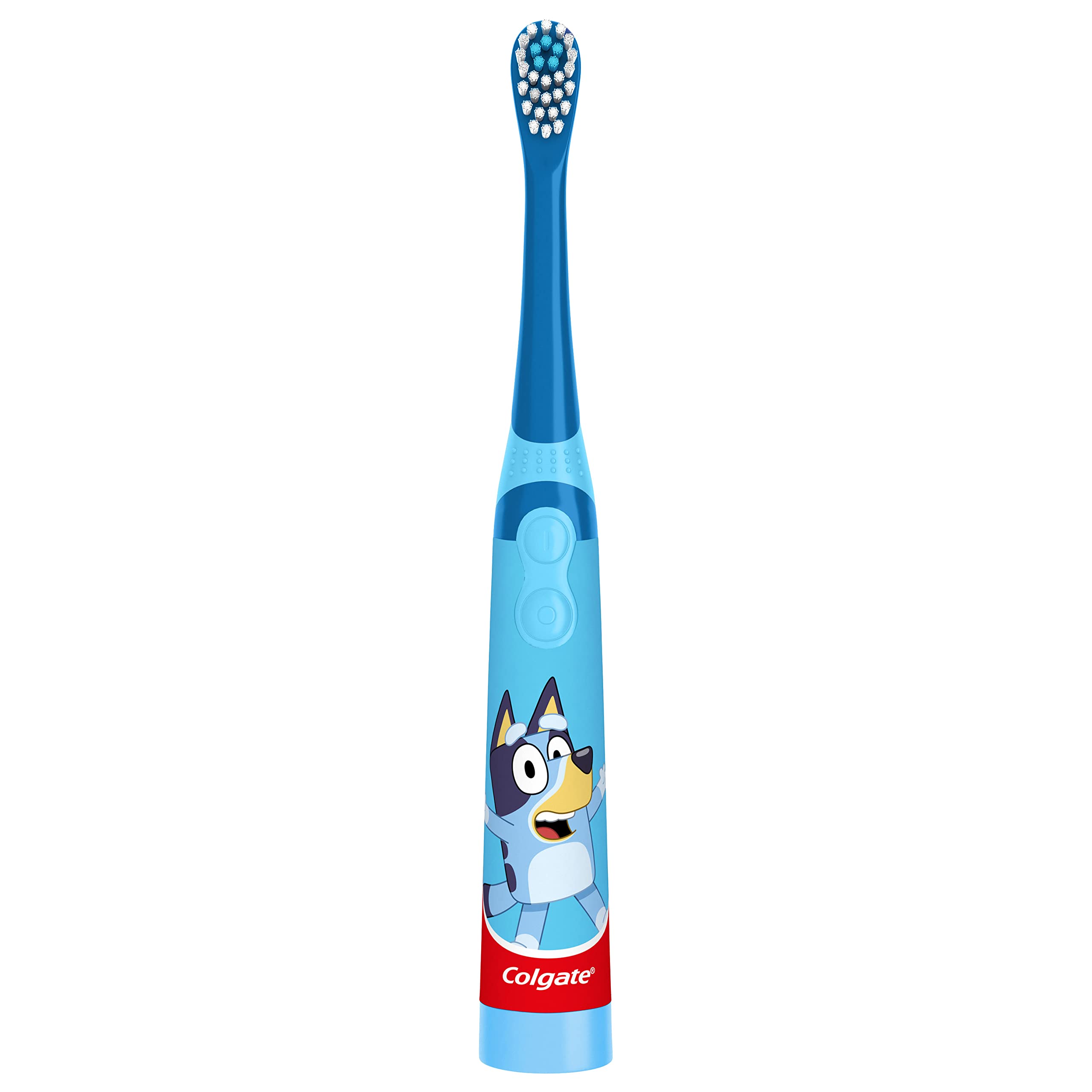 Colgate Kids Battery Powered Toothbrush, Bluey, Extra Soft, 1 Count (Pack of 2)