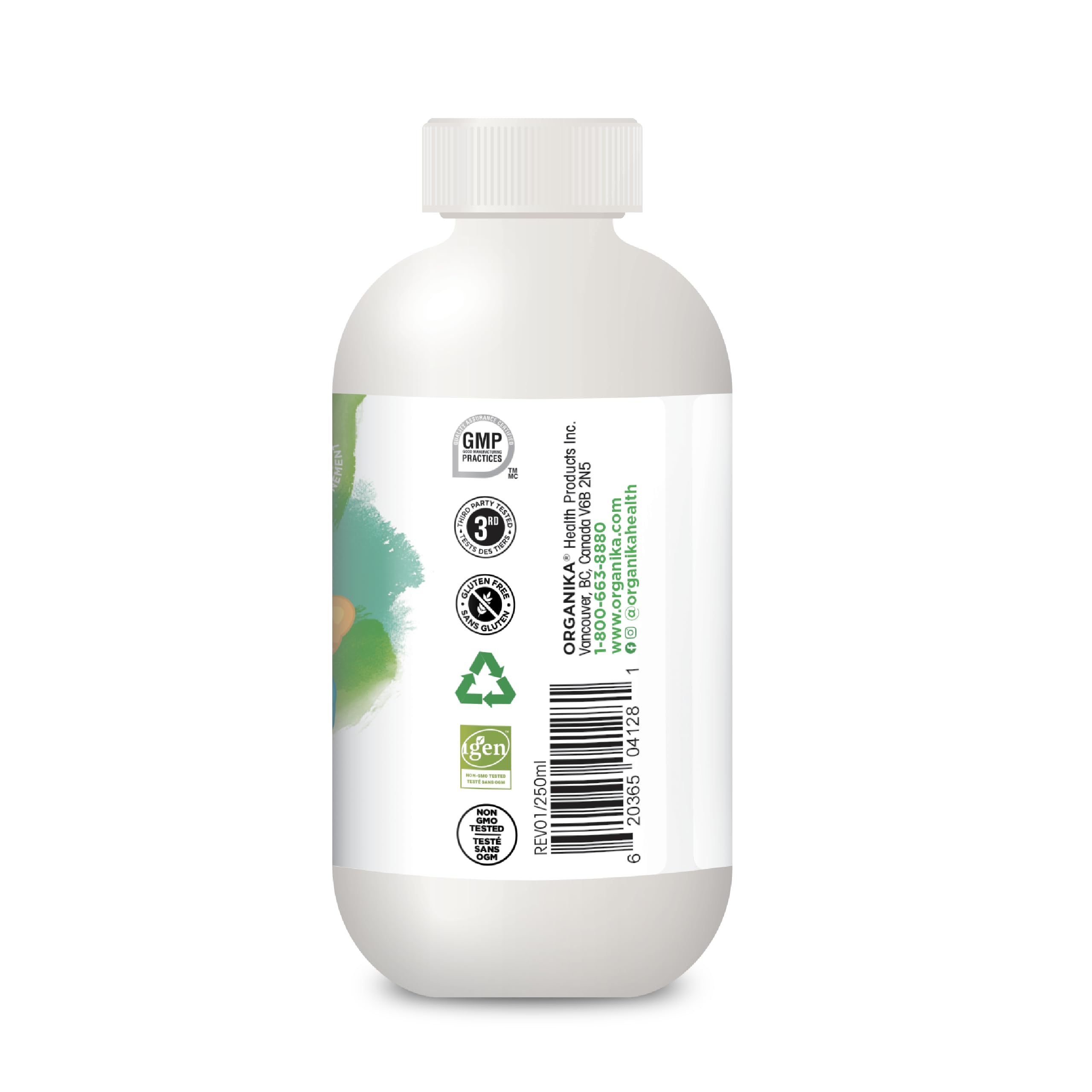 Organika Kids Liquid Zinc with Vitamin C- Sweet Orange Flavour- Immune Function and Antioxidant Support 250ml